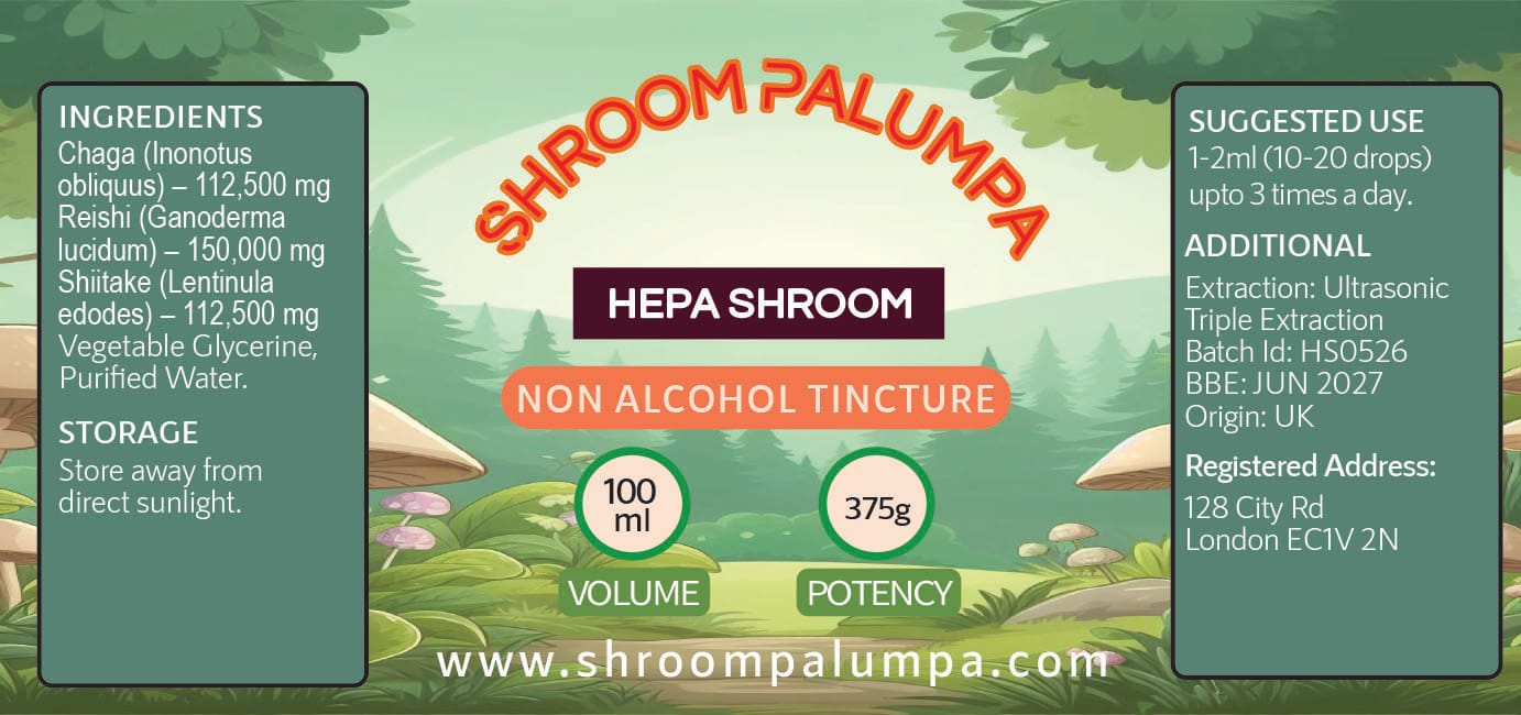Hepa Mushroom Complex Tincture Non Alcohol | 100ml 2 Hepa Mushroom Complex Tincture Non Alcohol | 100ml - Image 2